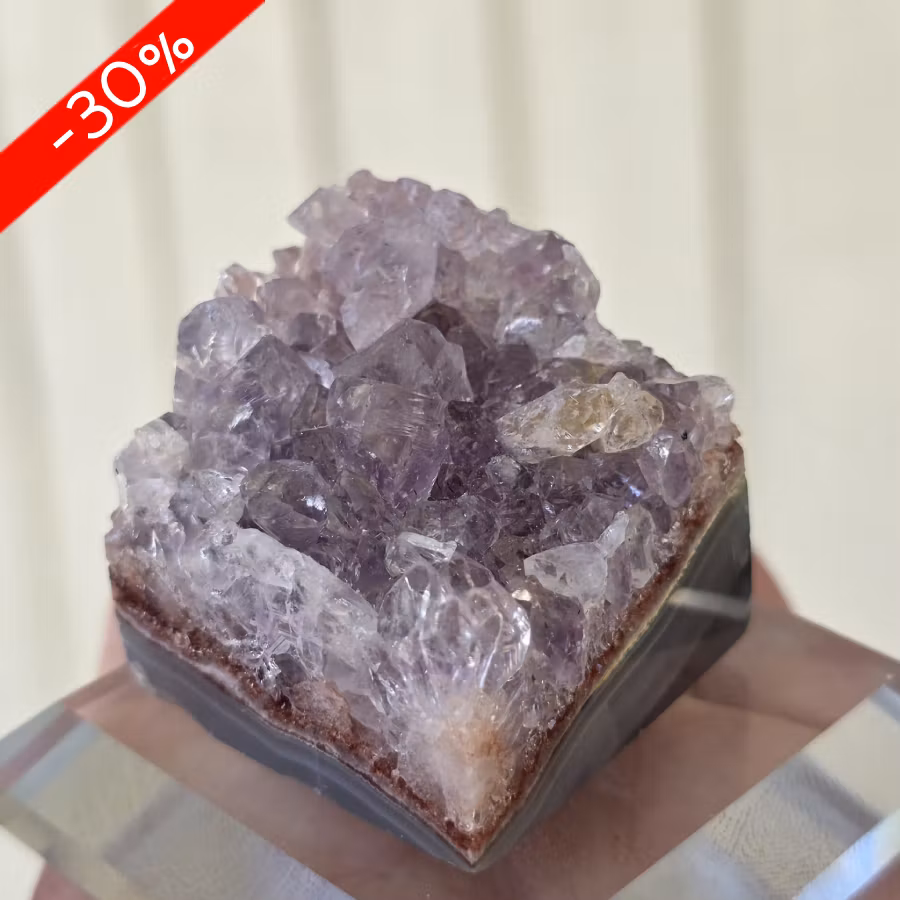 Rosa Ametist Agat Mini Druzy Bit