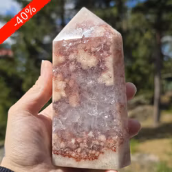 Rosa Ametist Druzy Torn 458 gram