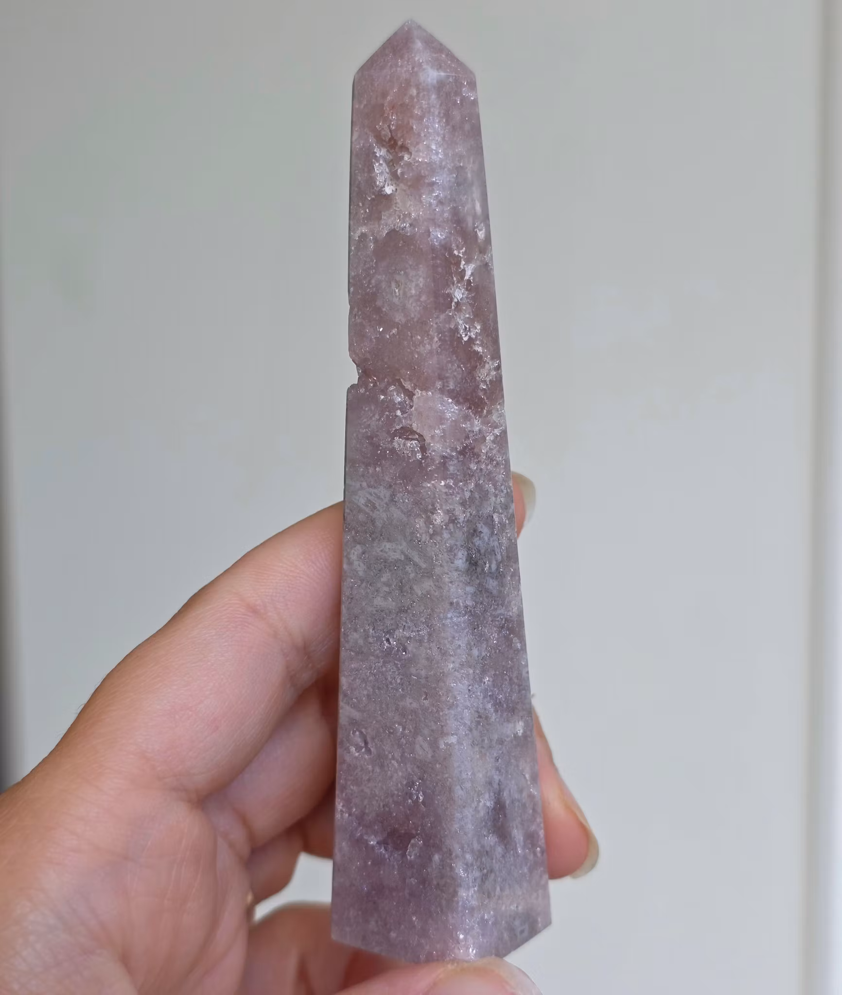 Rosa Ametist Sugar Druzy Torn 49,4 gram