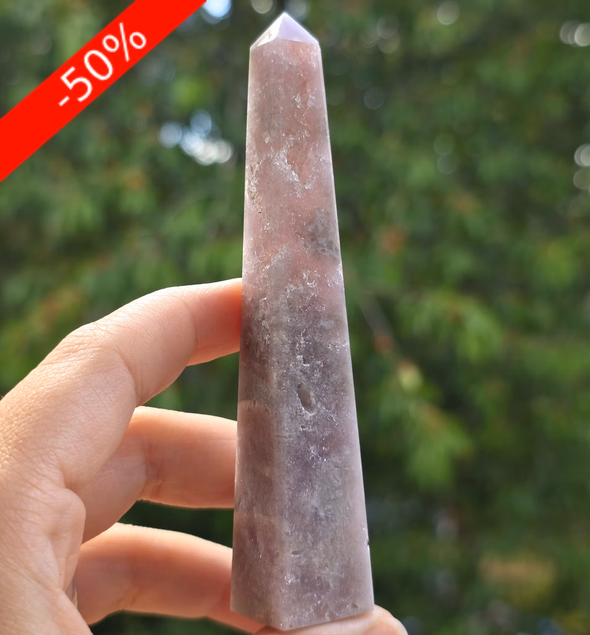 Rosa Ametist Sugar Druzy Torn 49,4 gram