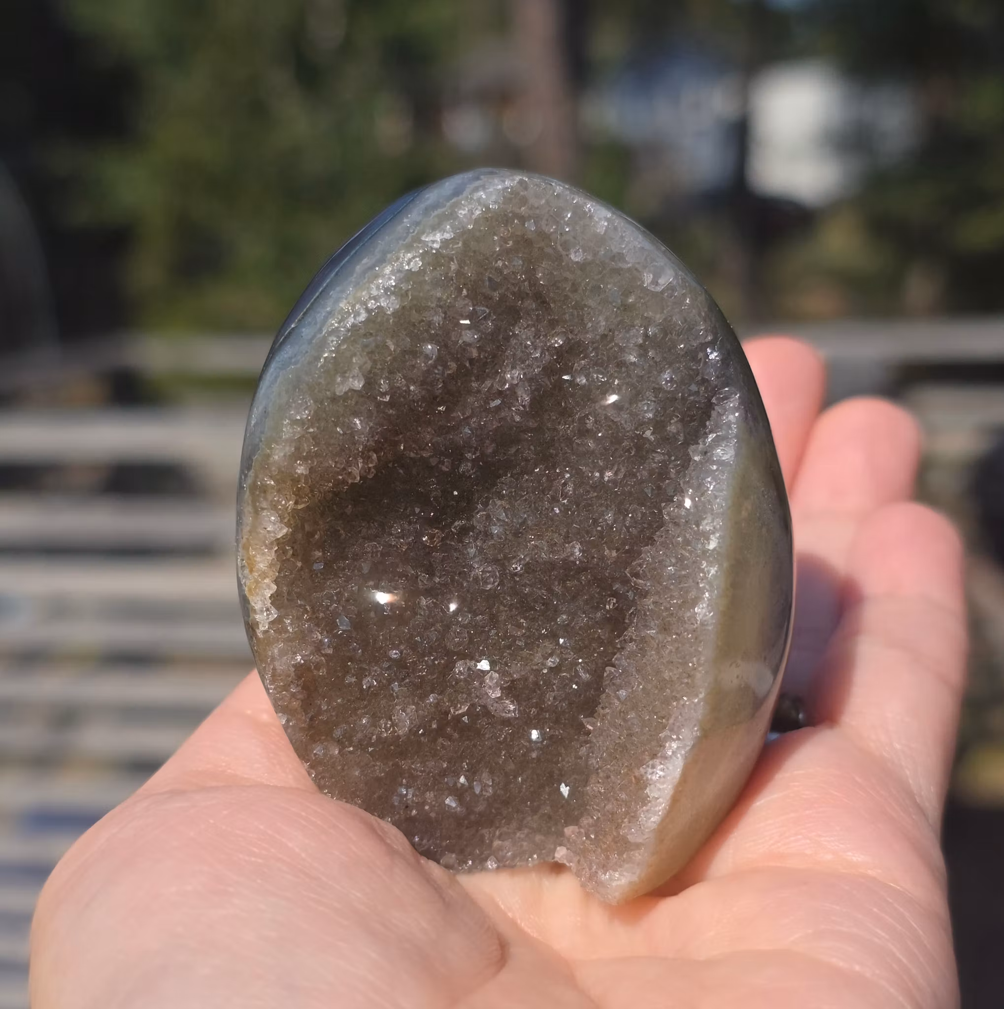 Agat Med Druzy Polerad Uruguay 169 g