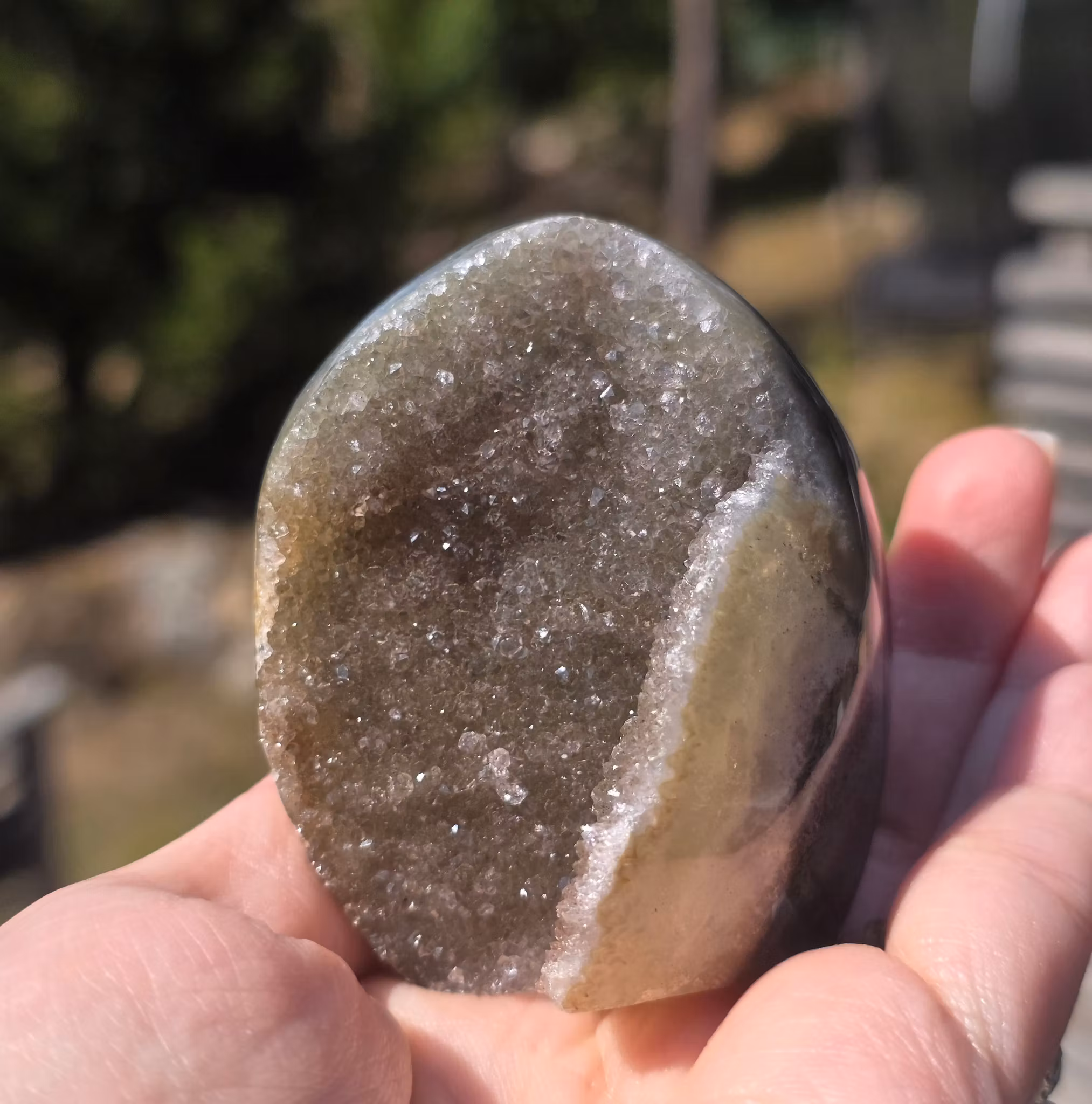 Agat Med Druzy Polerad Uruguay 169 g