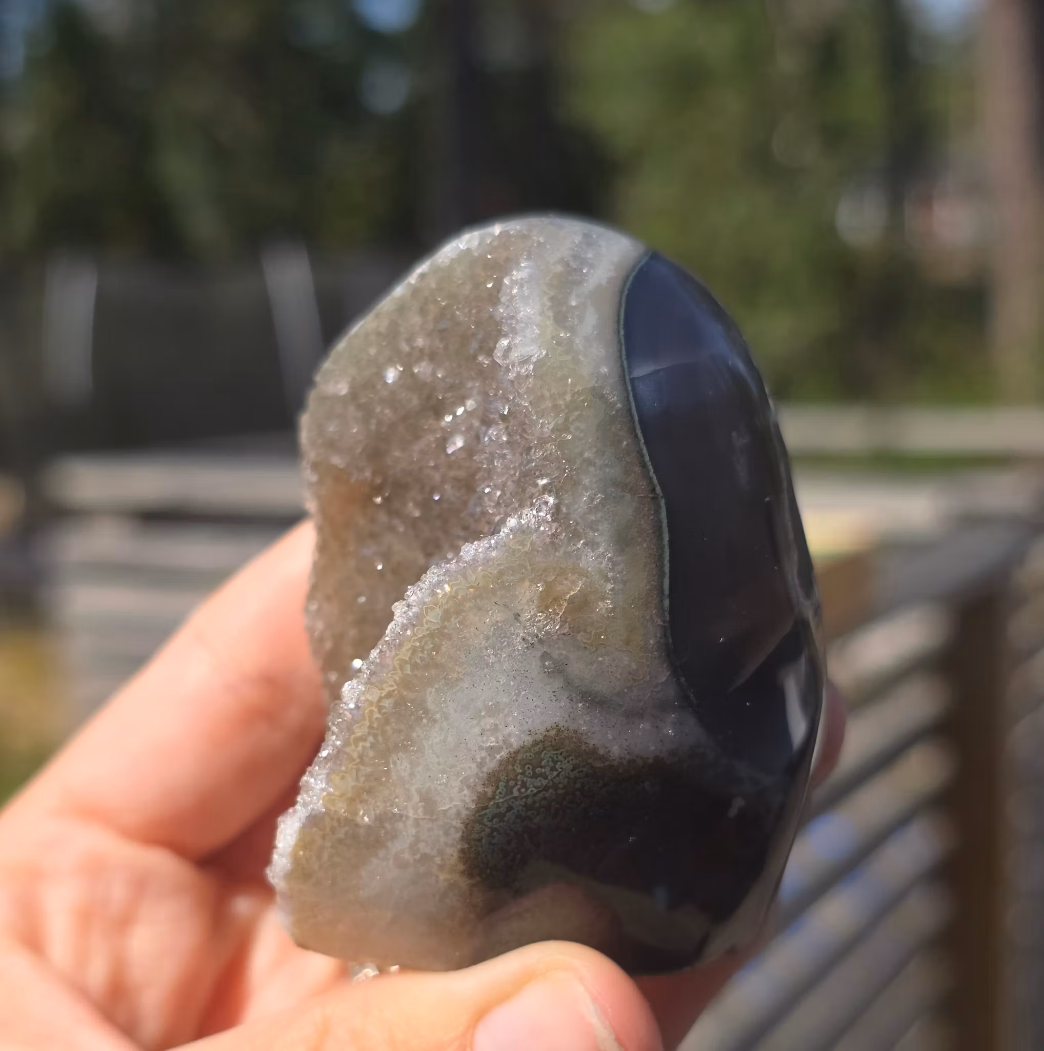 Agat Med Druzy Polerad Uruguay 169 g