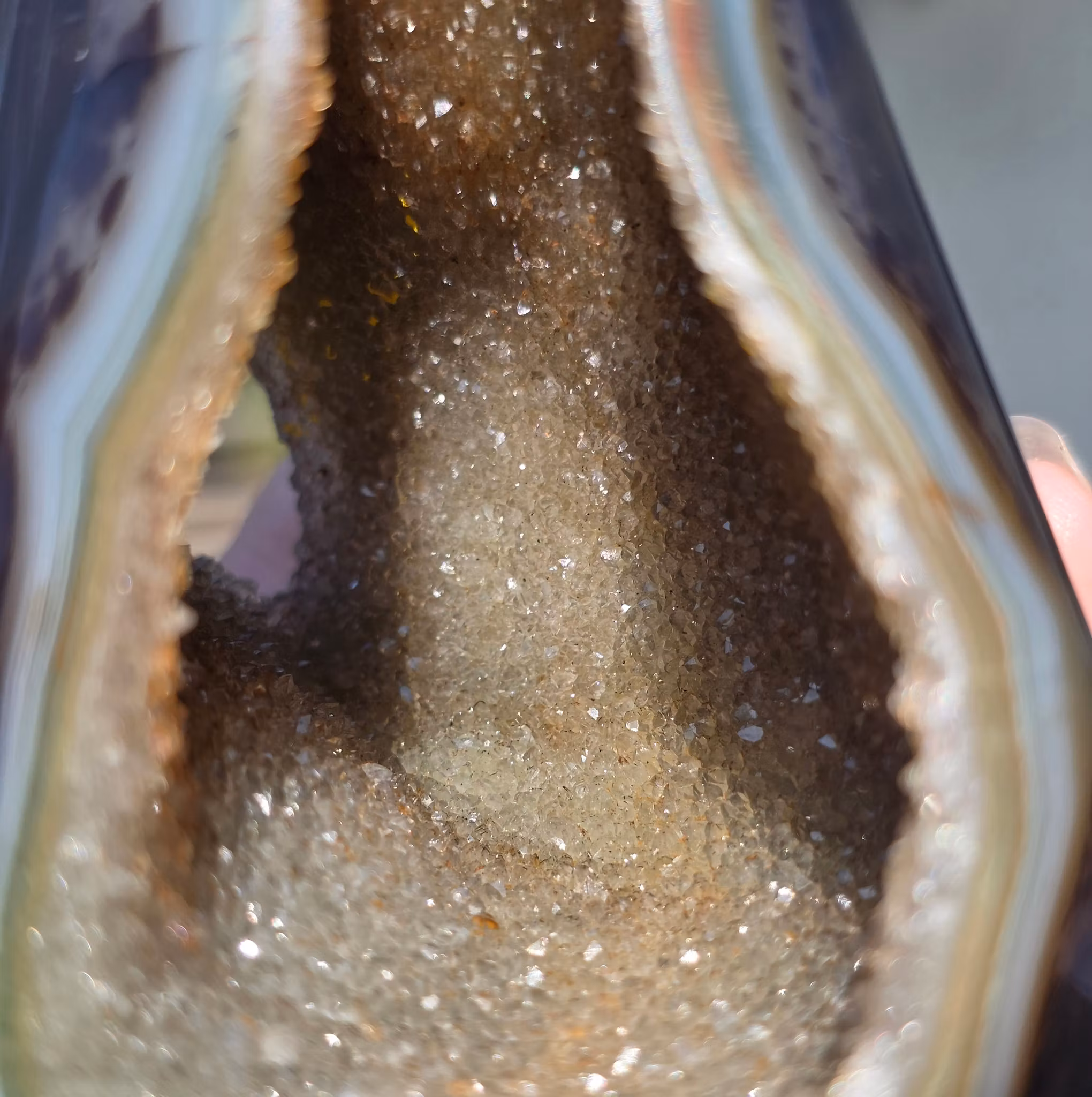 Agat Med Druzy Polerad Uruguay 233 gr