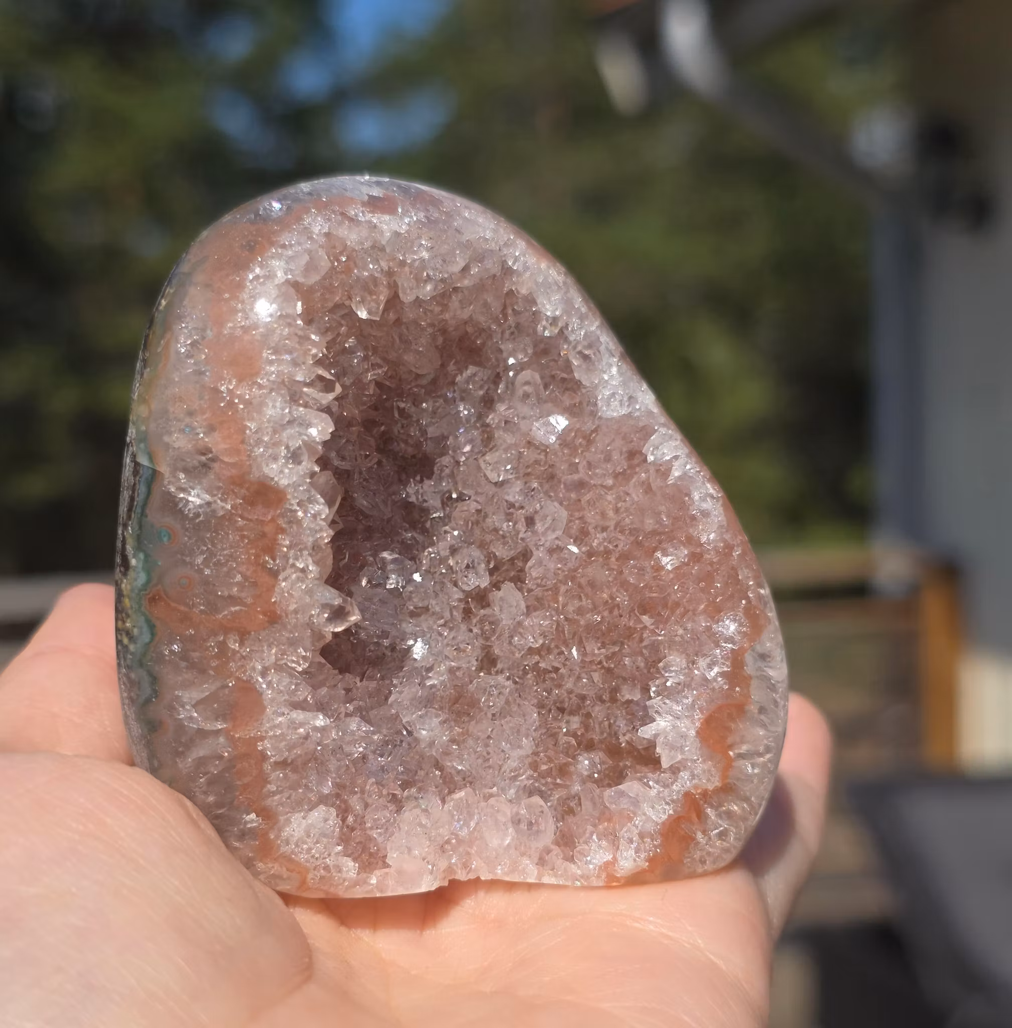 Agat Med Druzy Polerad Uruguay 204 g