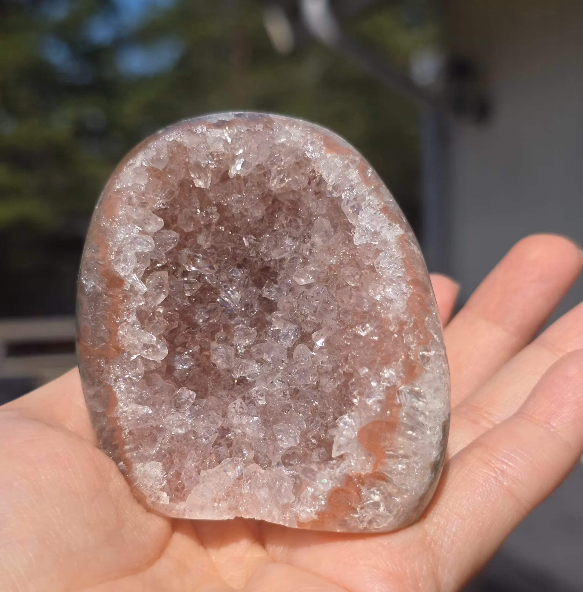 Agat Med Druzy Polerad Uruguay 204 g