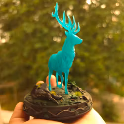 Handmålad Hjort Patronus
