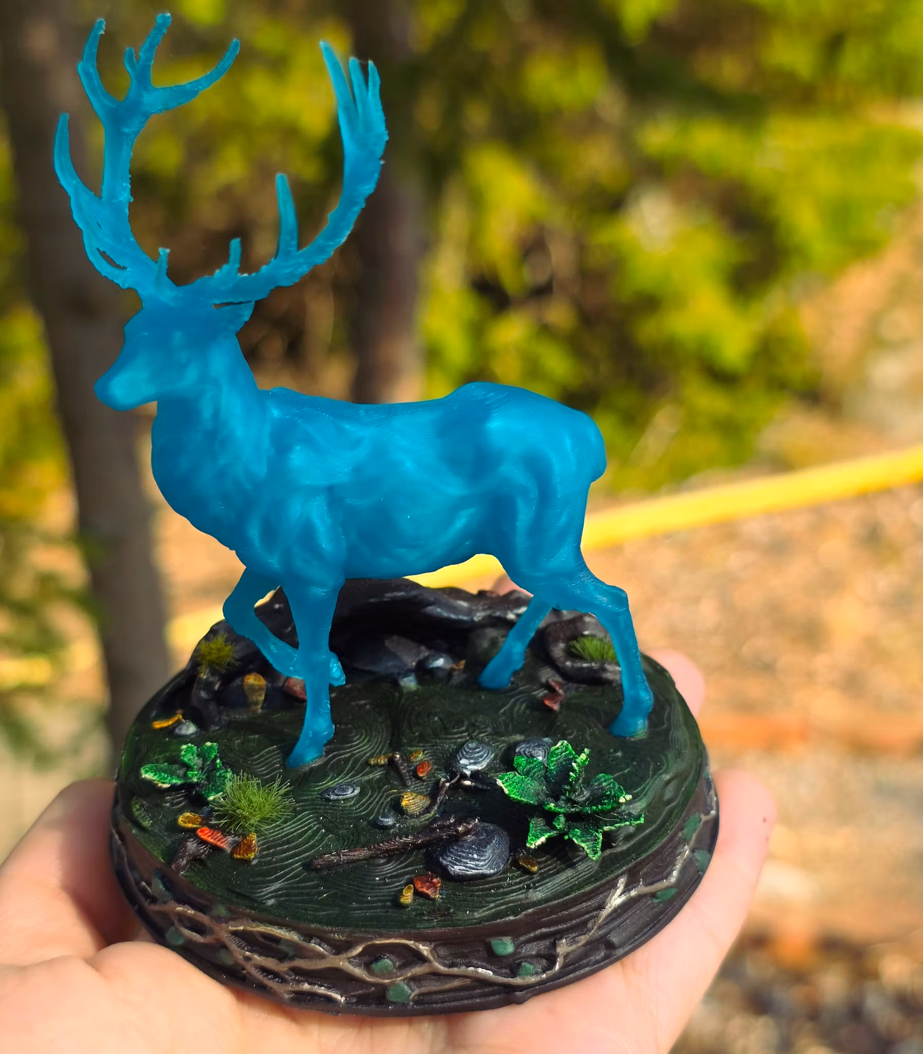 Handmålad Hjort Patronus