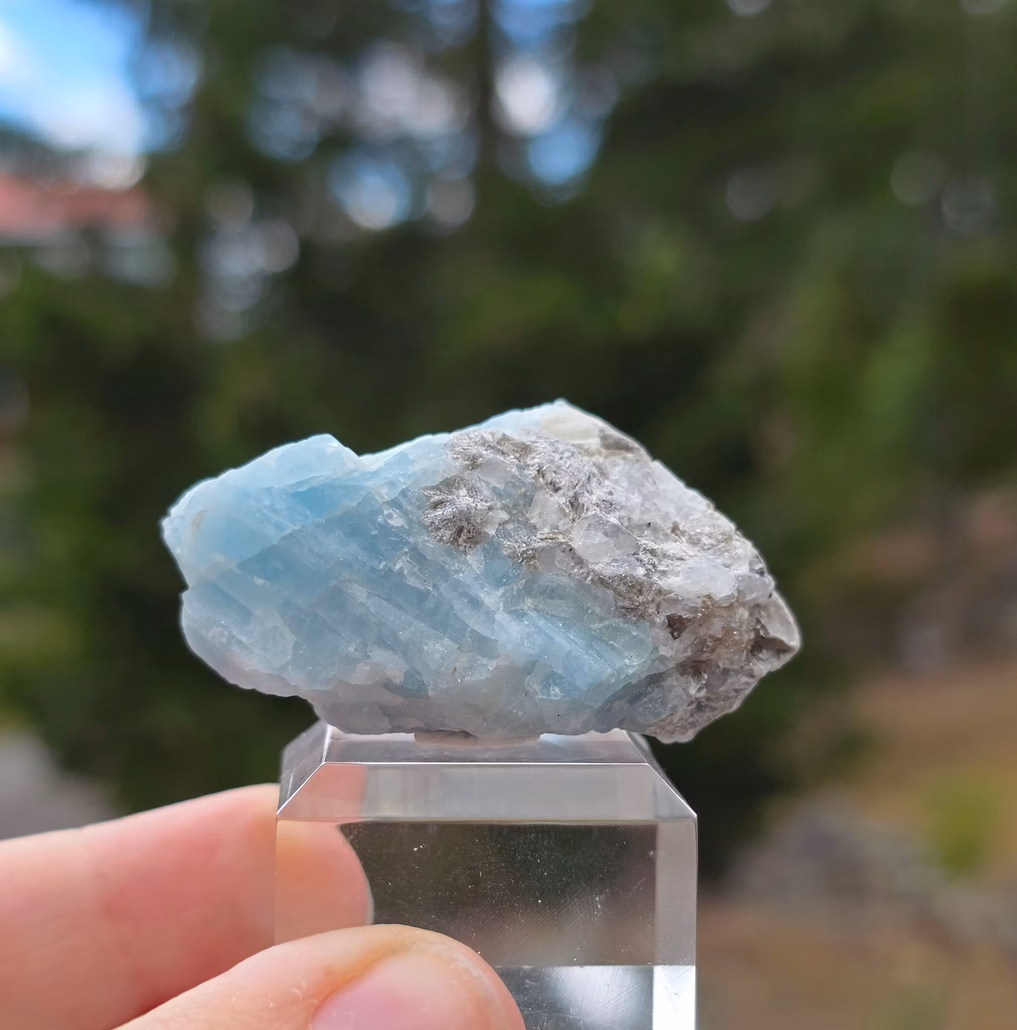Rå Akvamarin Med Mica, Skardu Pakistan 197 ct