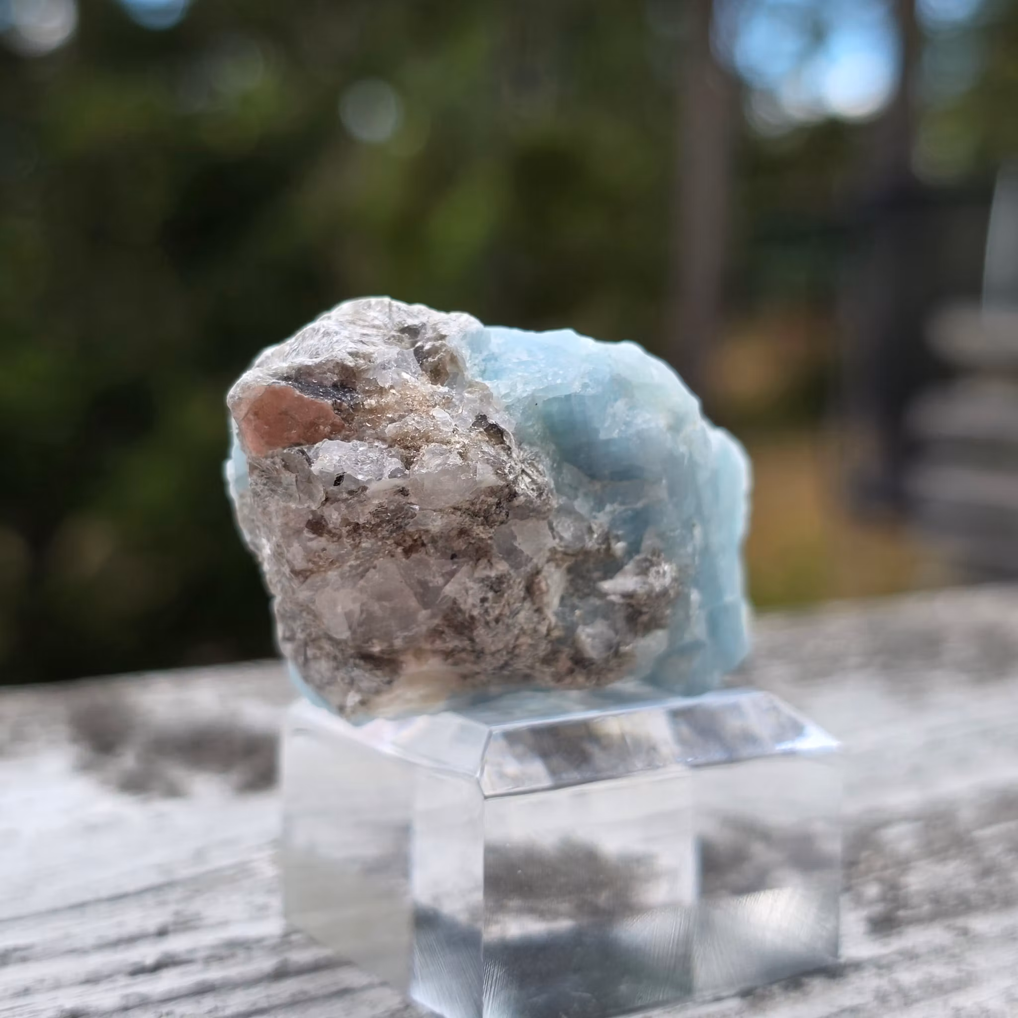 Rå Akvamarin Med Mica, Skardu Pakistan 197 ct
