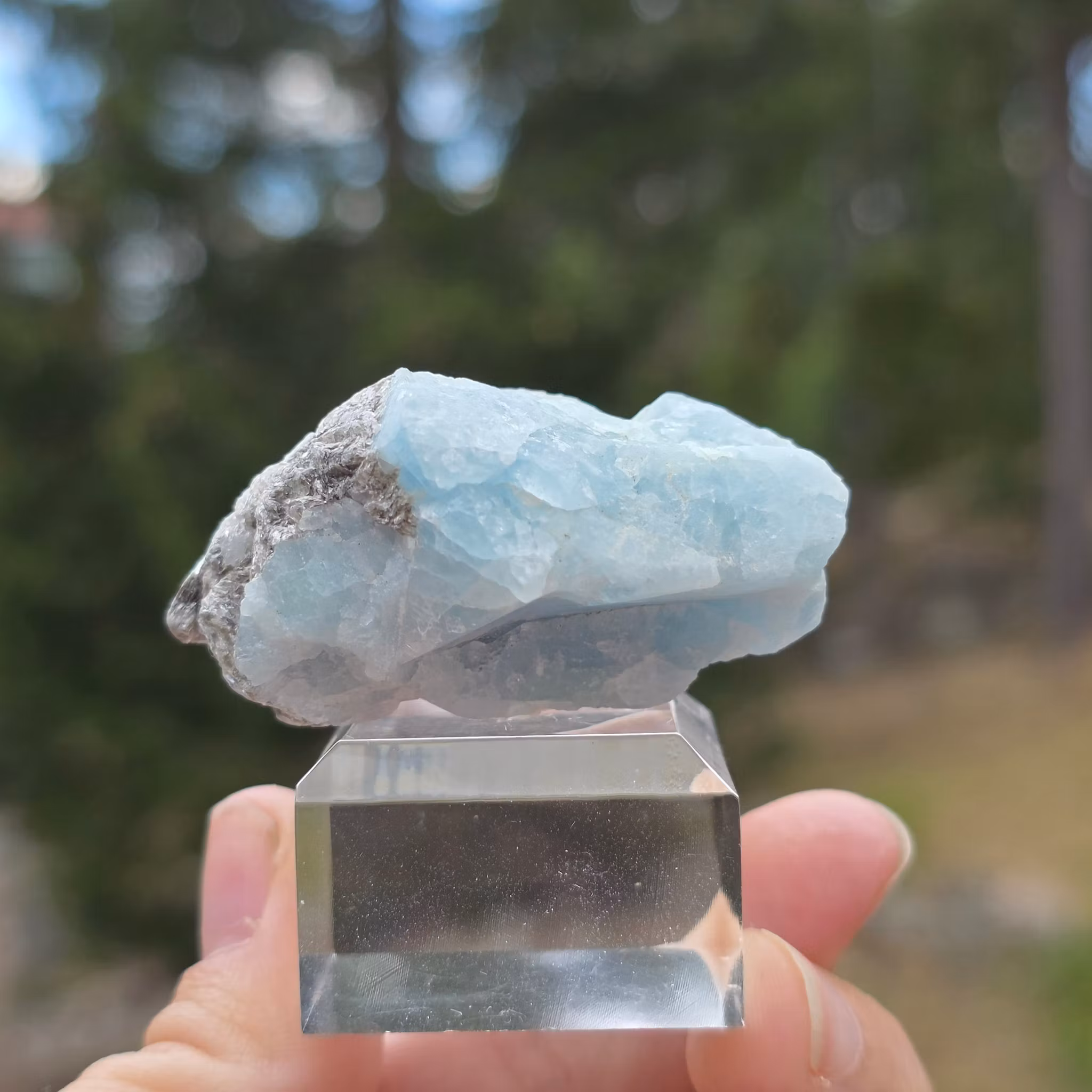 Rå Akvamarin Med Mica, Skardu Pakistan 197 ct