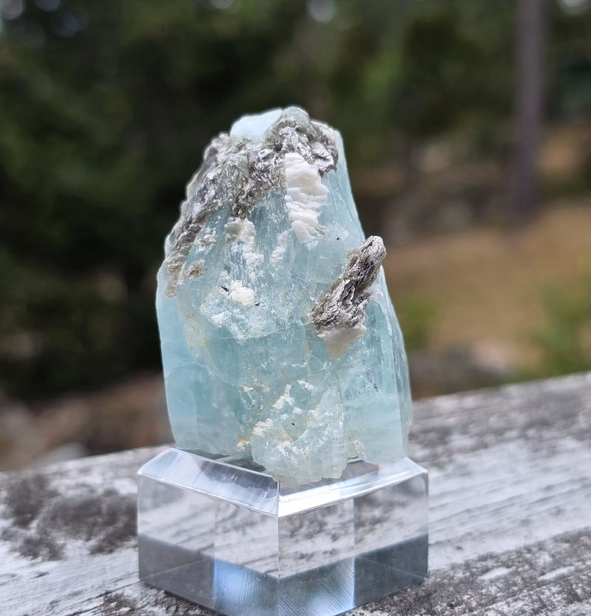 Rå Akvamarin Med Mica & Albit, Skardu Pakistan 418 ct