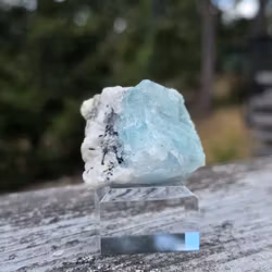 Rå Akvamarin Med Mica, Turmalin & Albit, Skardu Pakistan 301 ct