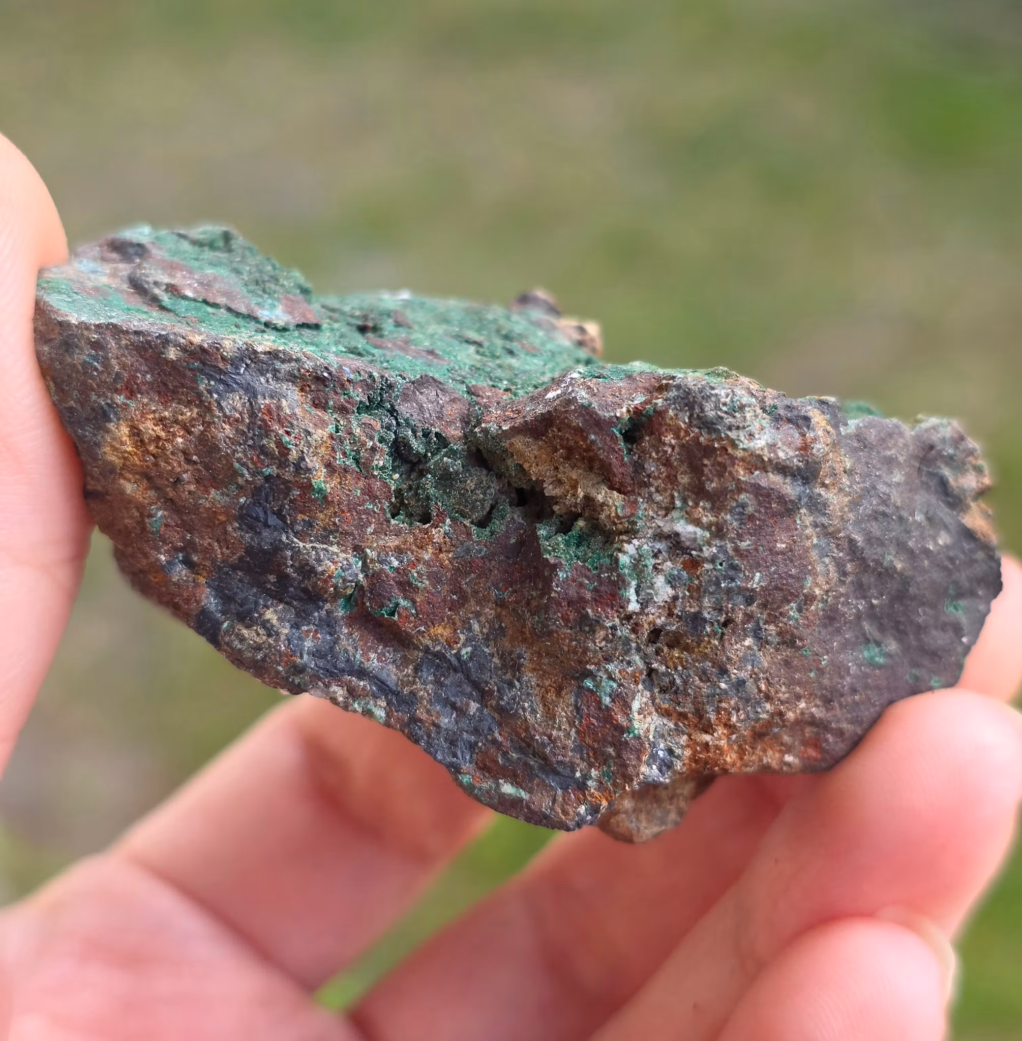 Rå Malakit (Azurit) 112 gram