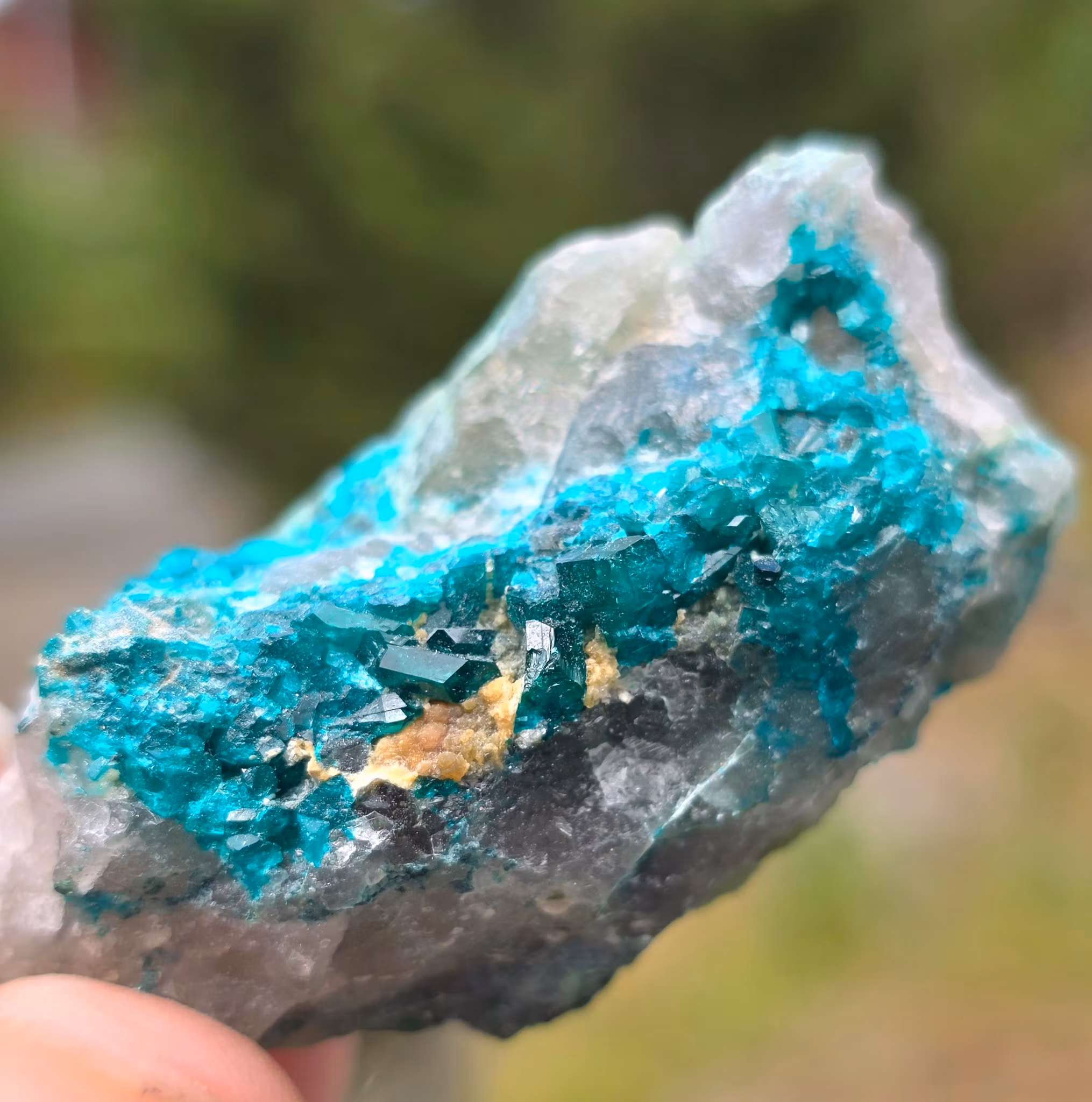 Dioptas Med Plancheit På Kvarts 39,6 gram