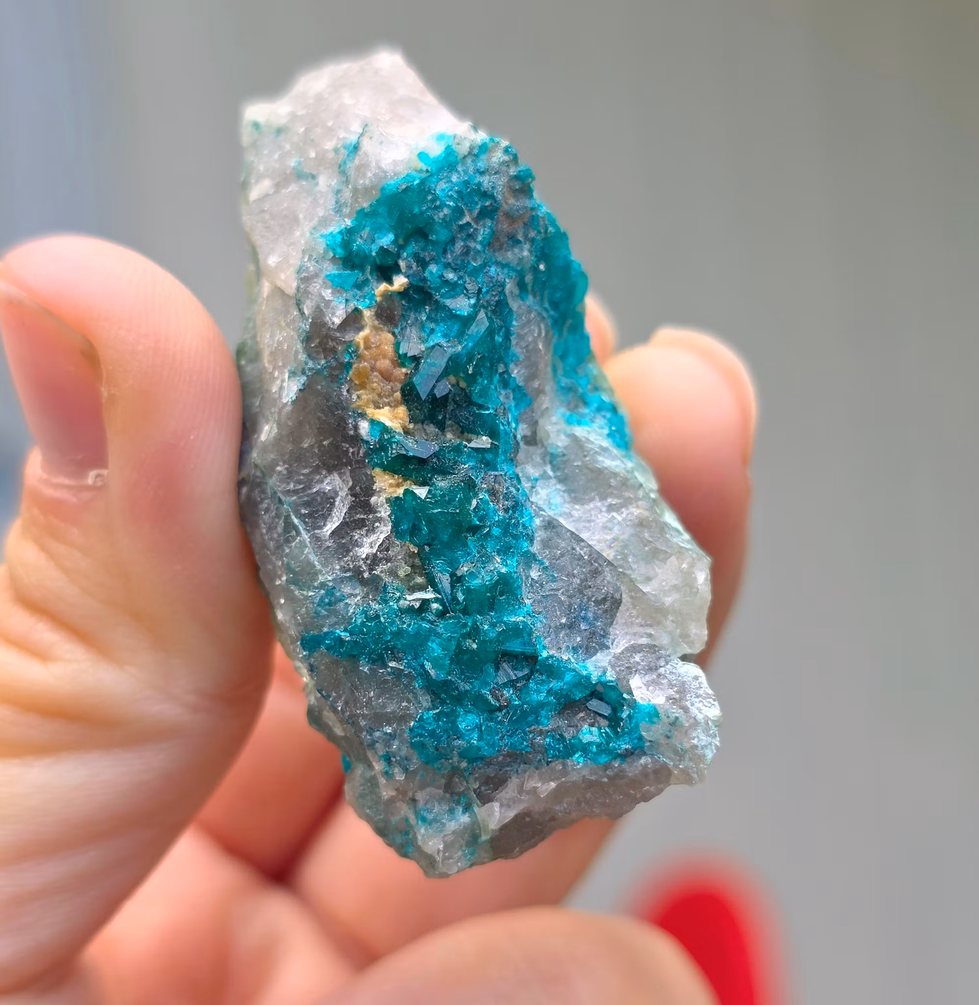 Dioptas Med Plancheit På Kvarts 39,6 gram