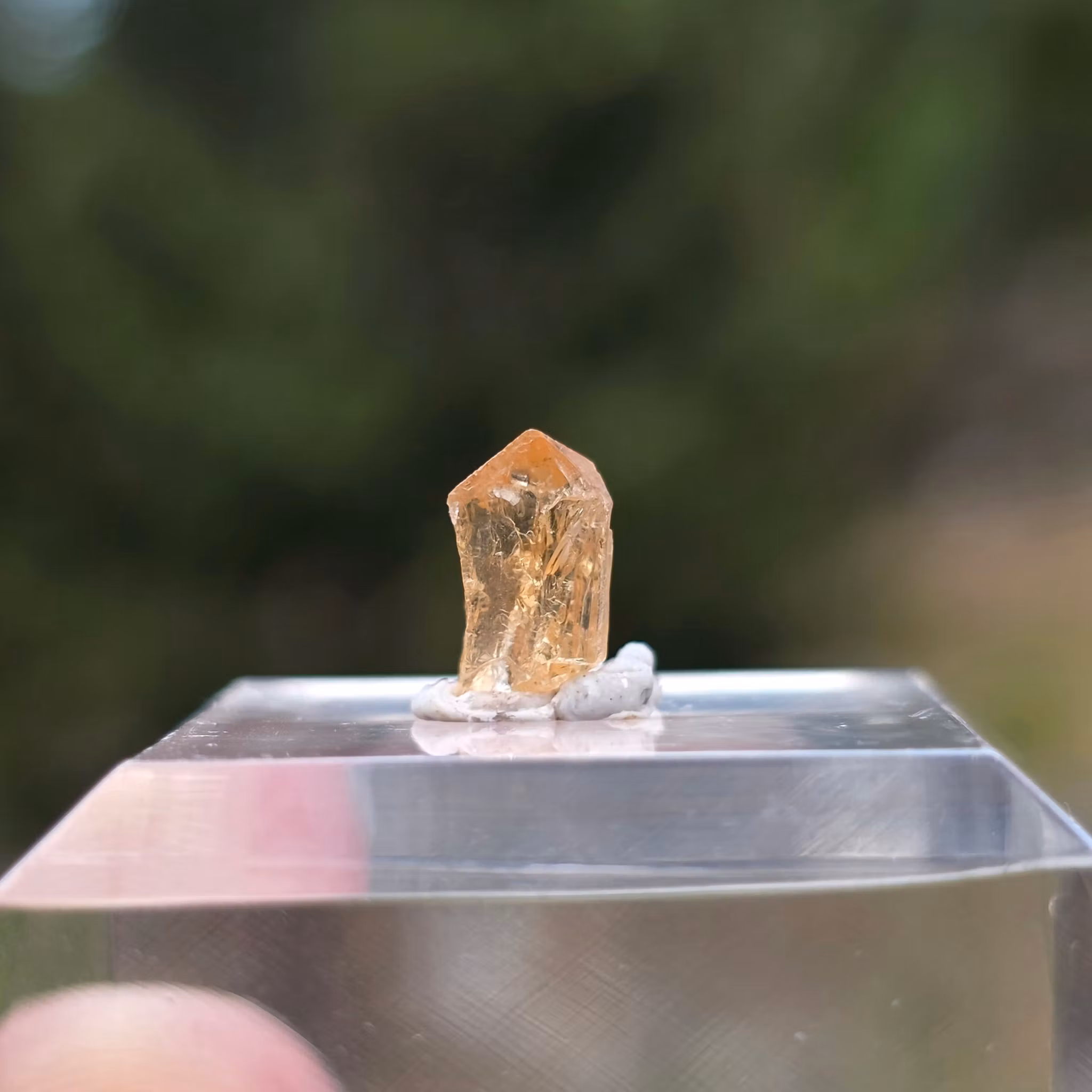 Rå Imperial Topas Ouro Preto, 1,20 ct