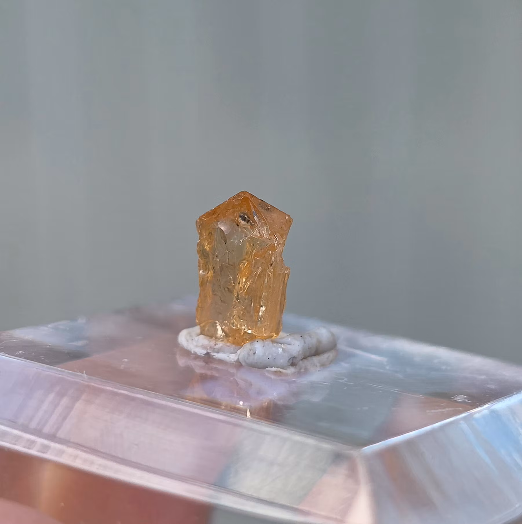 Rå Imperial Topas Ouro Preto, 1,20 ct