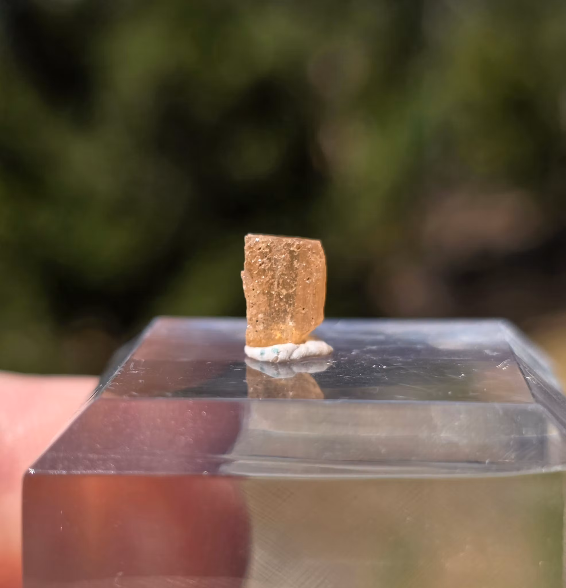 Rå Imperial Topas Ouro Preto, 1,10 ct
