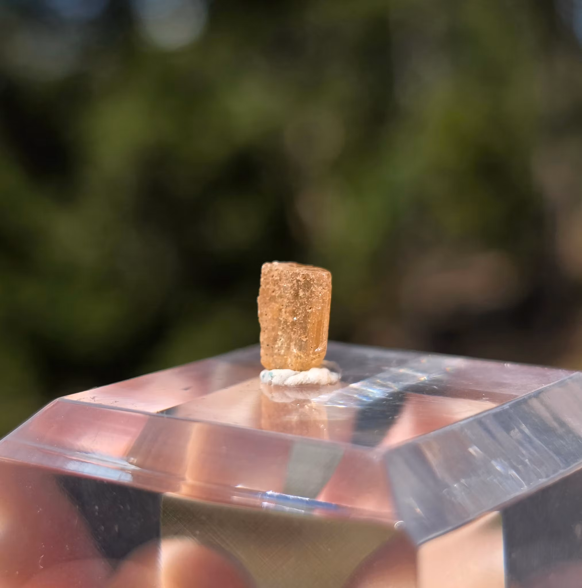 Rå Imperial Topas Ouro Preto, 1,10 ct