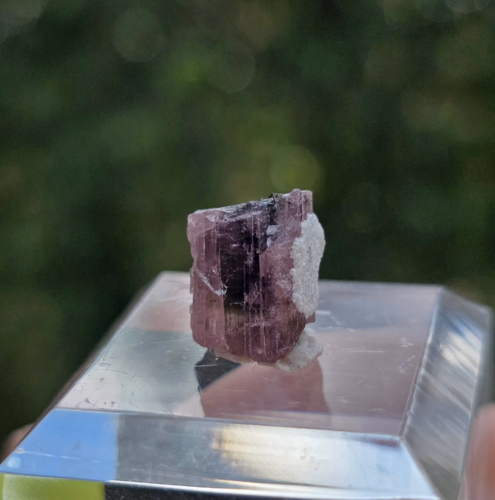 Grön & Rosa Turmalin Från Astaknala 6,75 ct