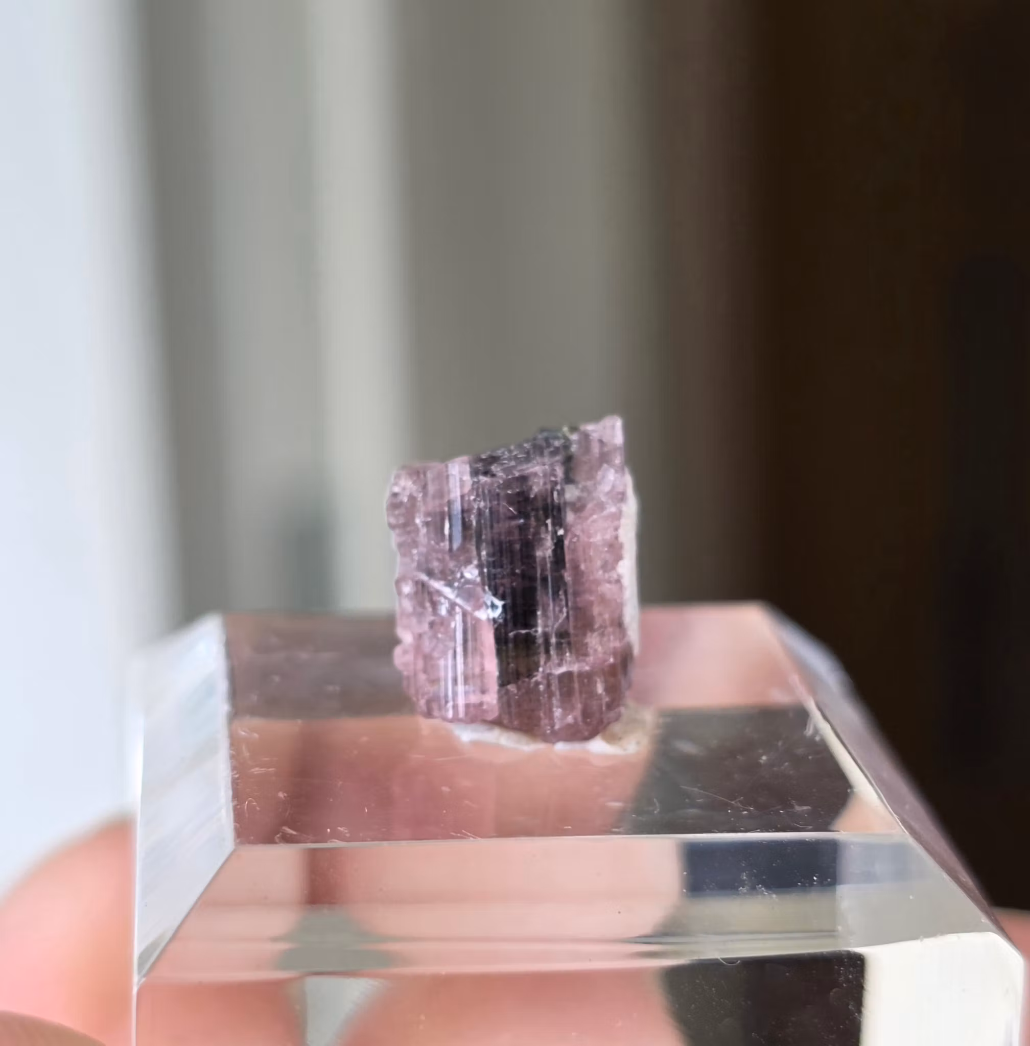 Grön & Rosa Turmalin Från Astaknala 6,75 ct