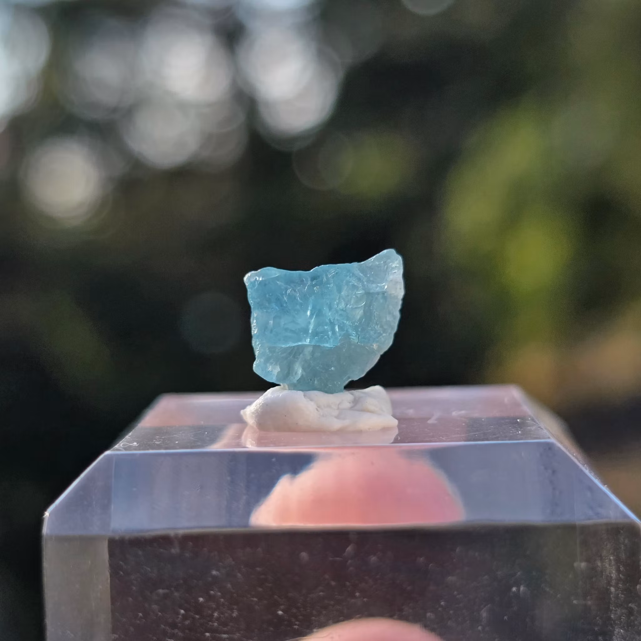 Blå Ljus Apatit, 3,45 ct Från Madagaskar
