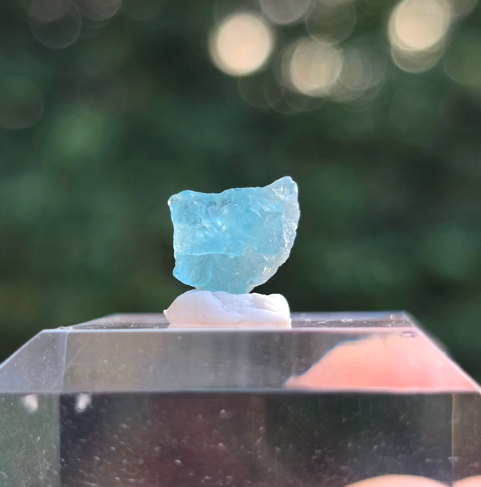 Blå Ljus Apatit, 3,45 ct Från Madagaskar