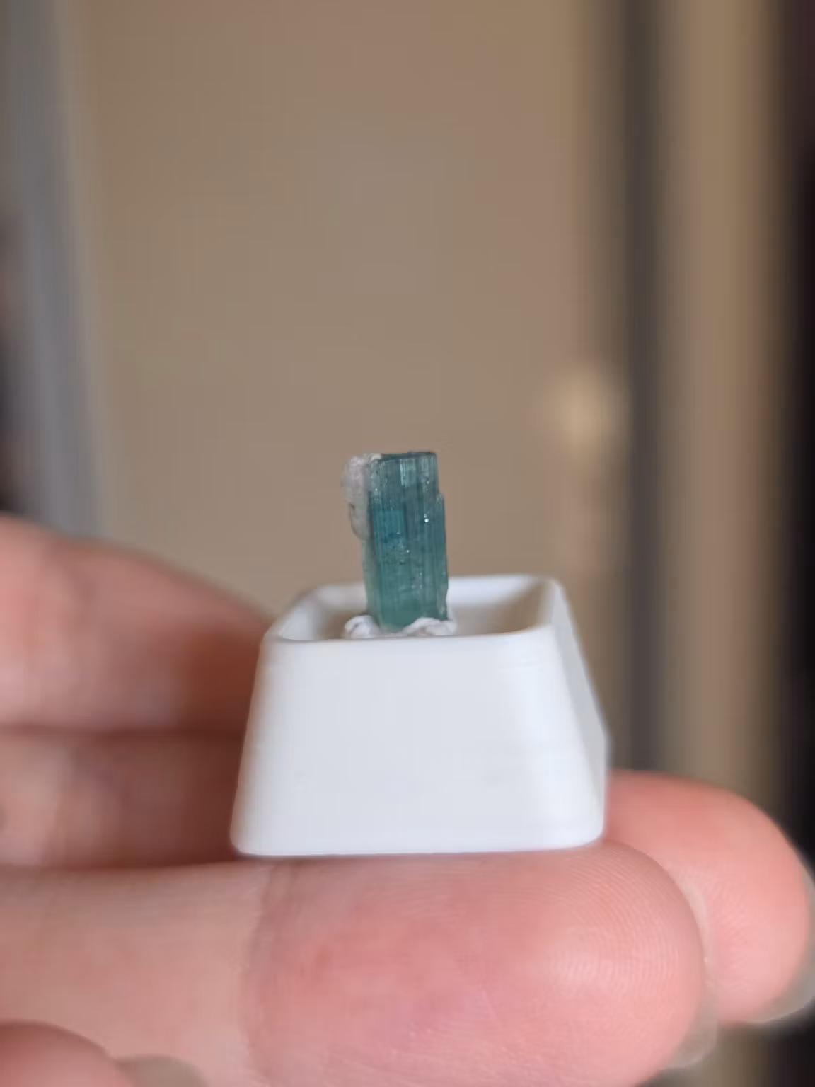 Naturlig Bi-color / Blue Cap Indigolit Turmalin, 1,40 ct