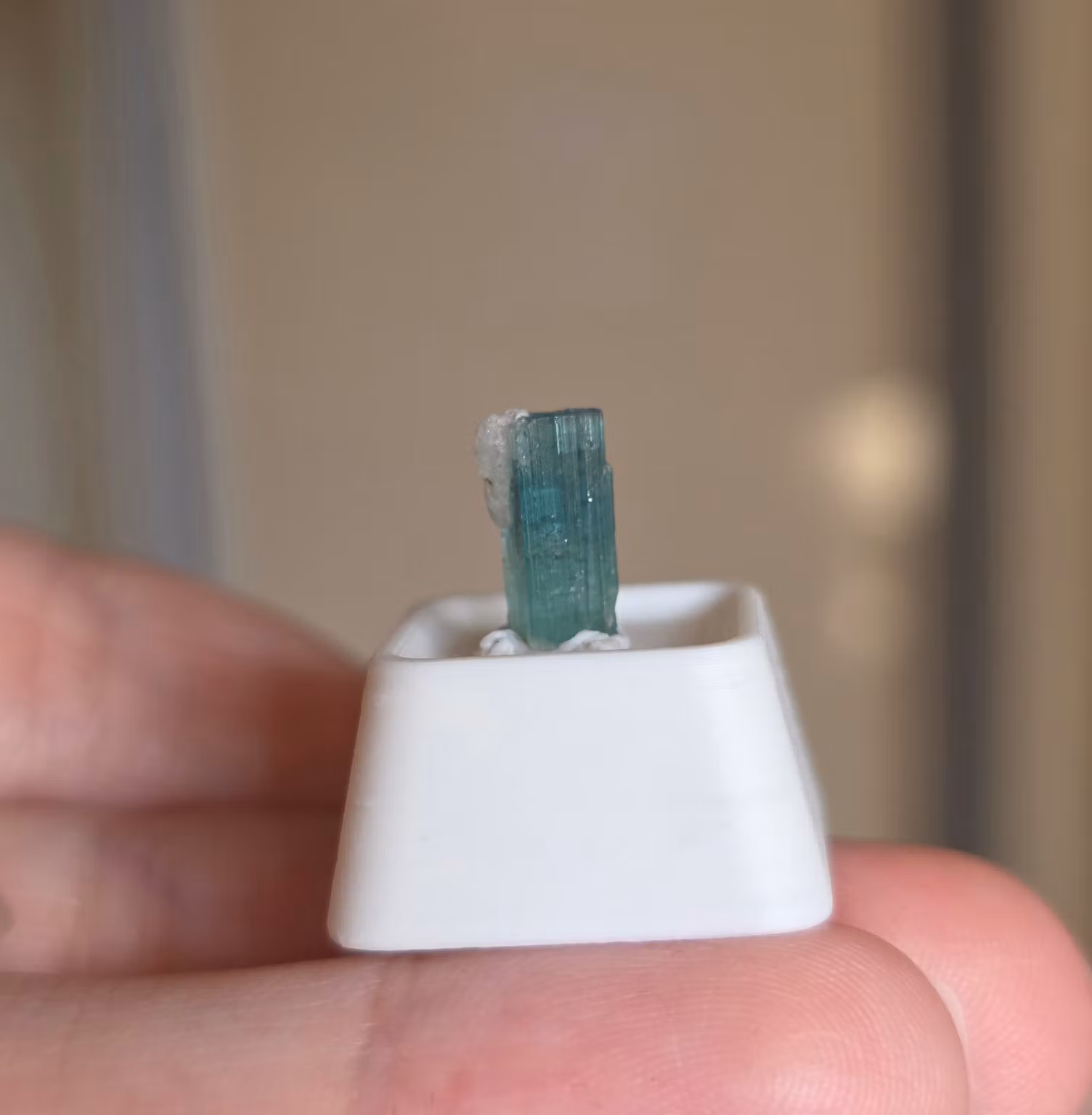 Naturlig Bi-color / Blue Cap Indigolit Turmalin, 1,40 ct