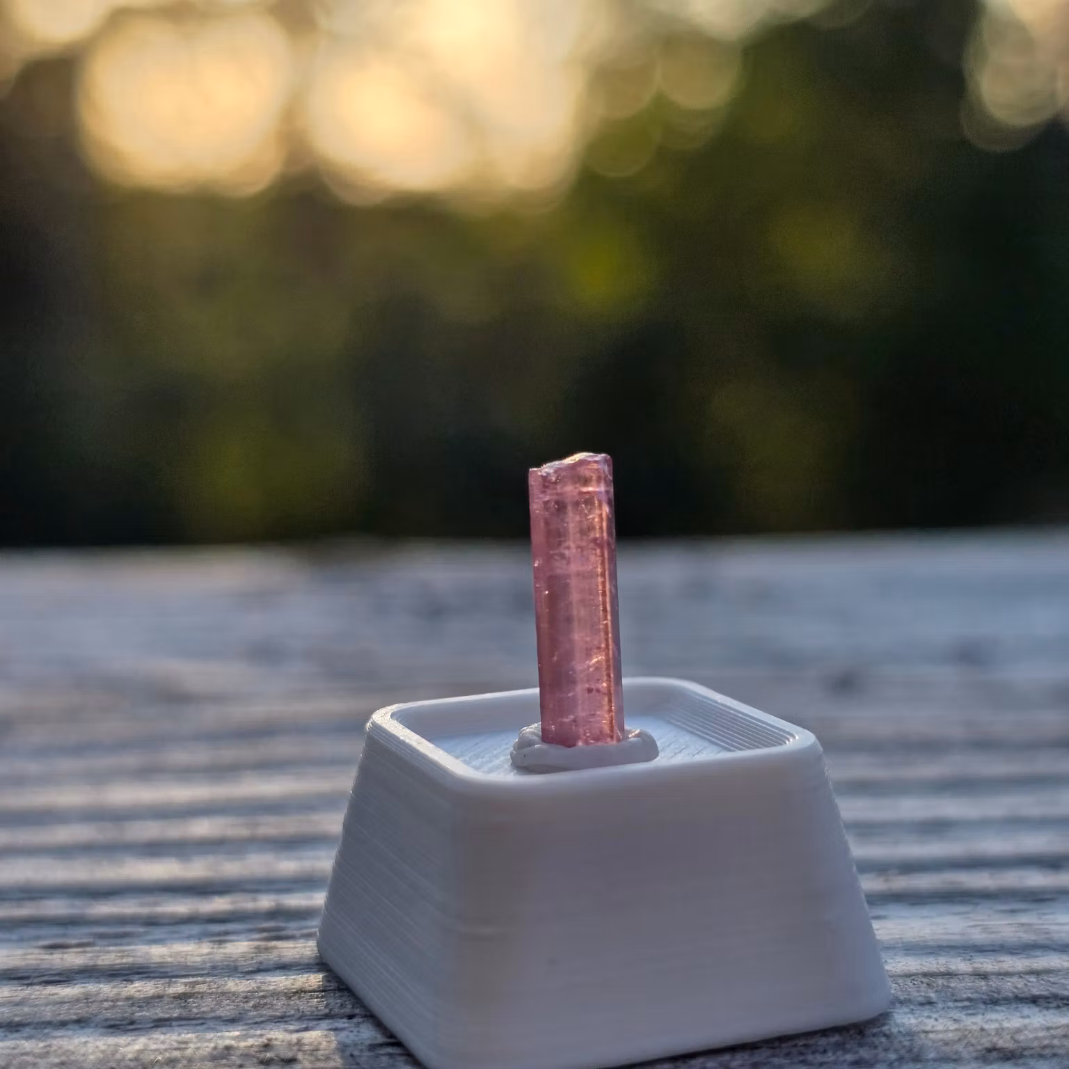 Glasklar Mörkt Rosa Rubellit Turmalin Från Kunar 1,30 ct