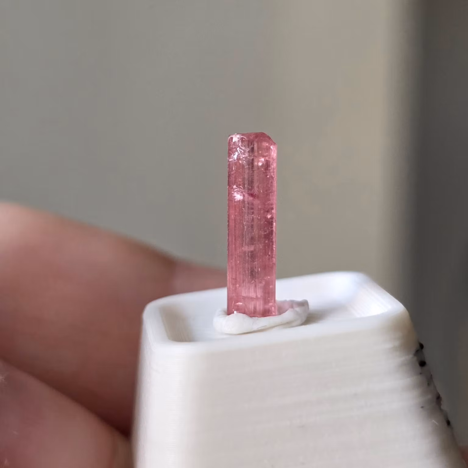 Glasklar Mörkt Rosa Rubellit Turmalin Från Kunar 1,30 ct
