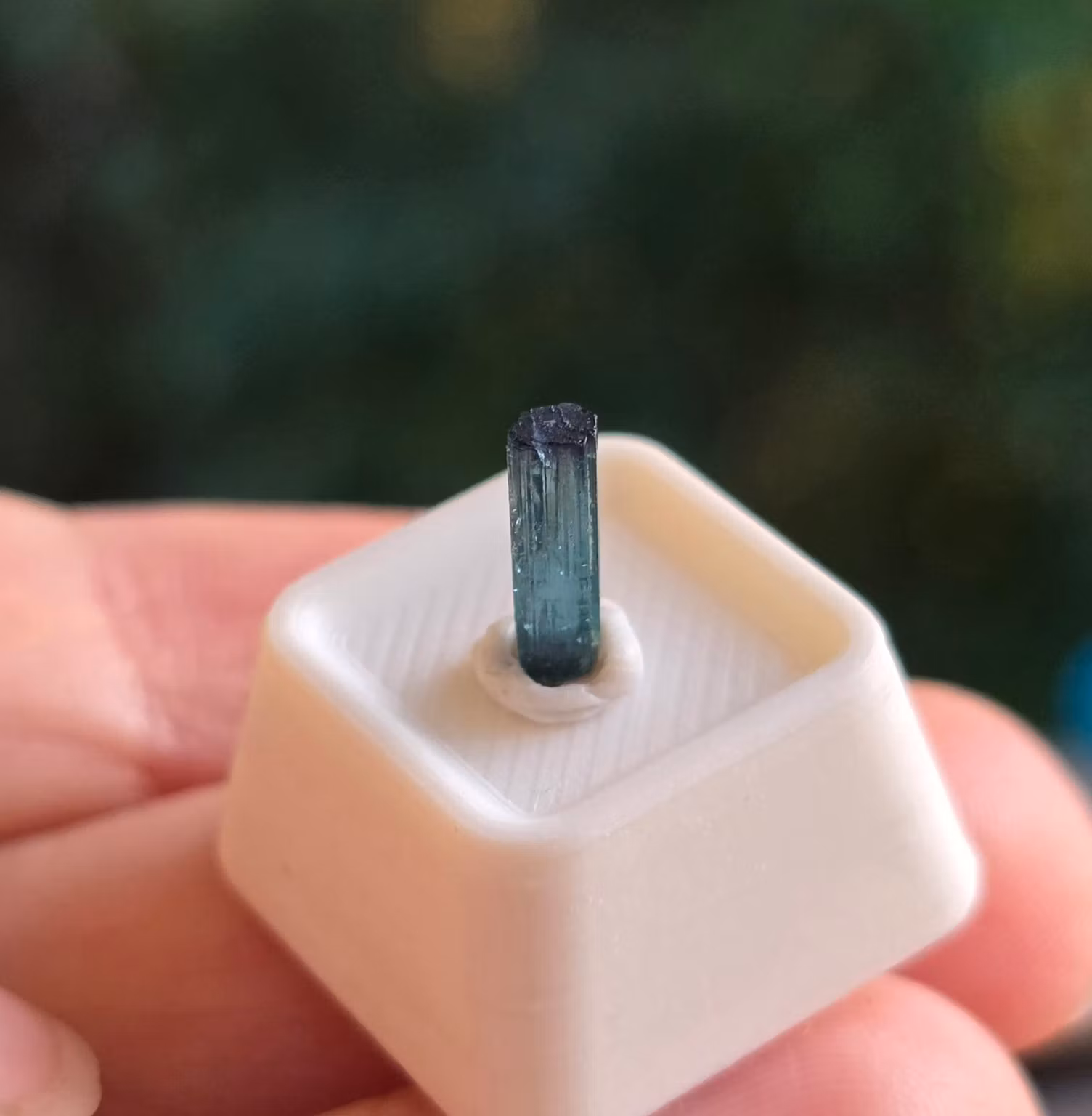 Glasklar Bicolor Blue Cap Indigolit Turmalin, Kunar, 0,65 ct