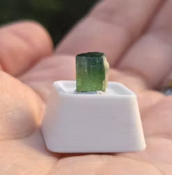 Naturlig Grön Turmalin 3,10ct Kunar, Gem-Grade Med Färgzonering