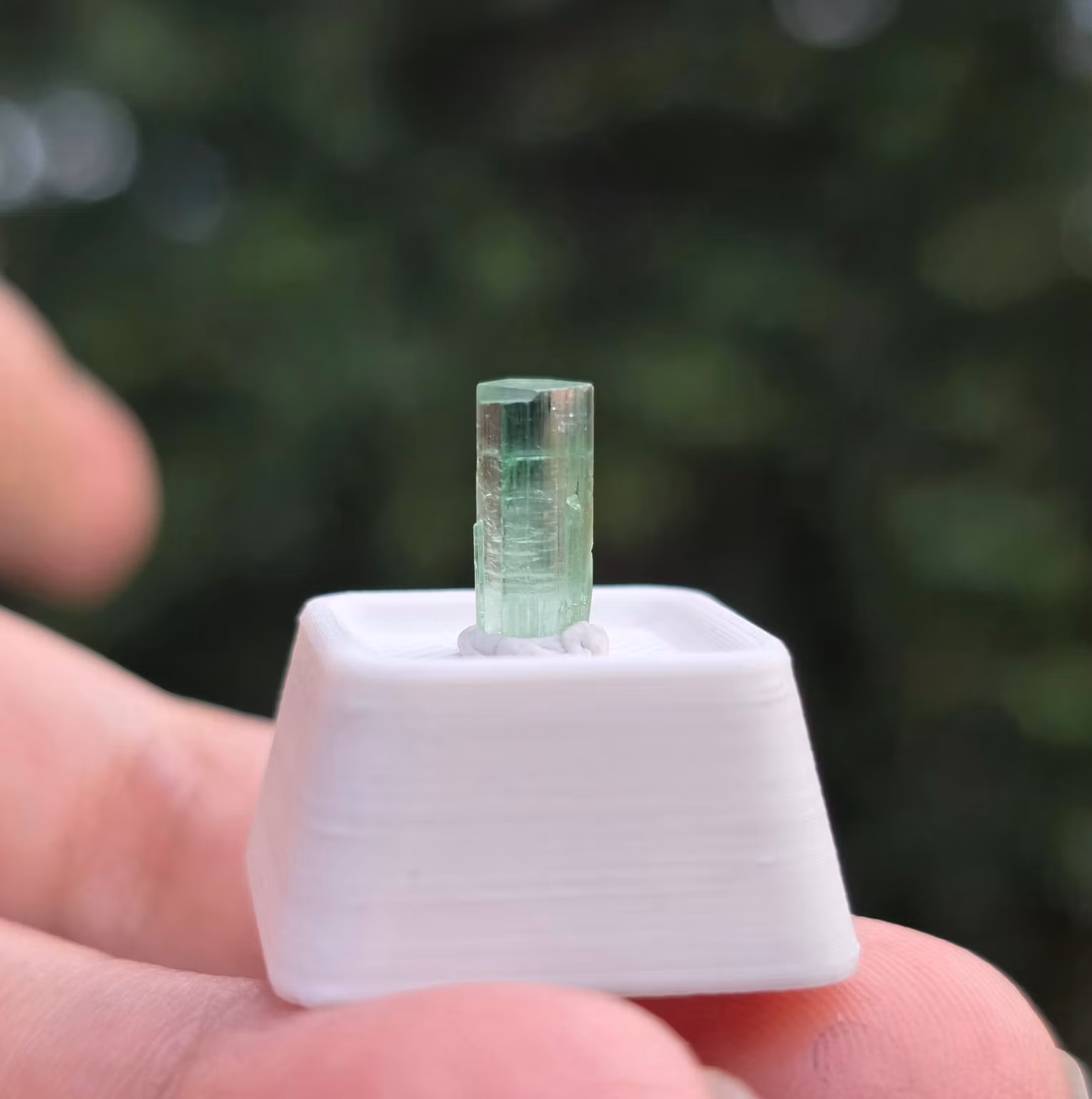 Naturlig Knivskarp Turmalin Mintfärg 1,55 ct Kunar