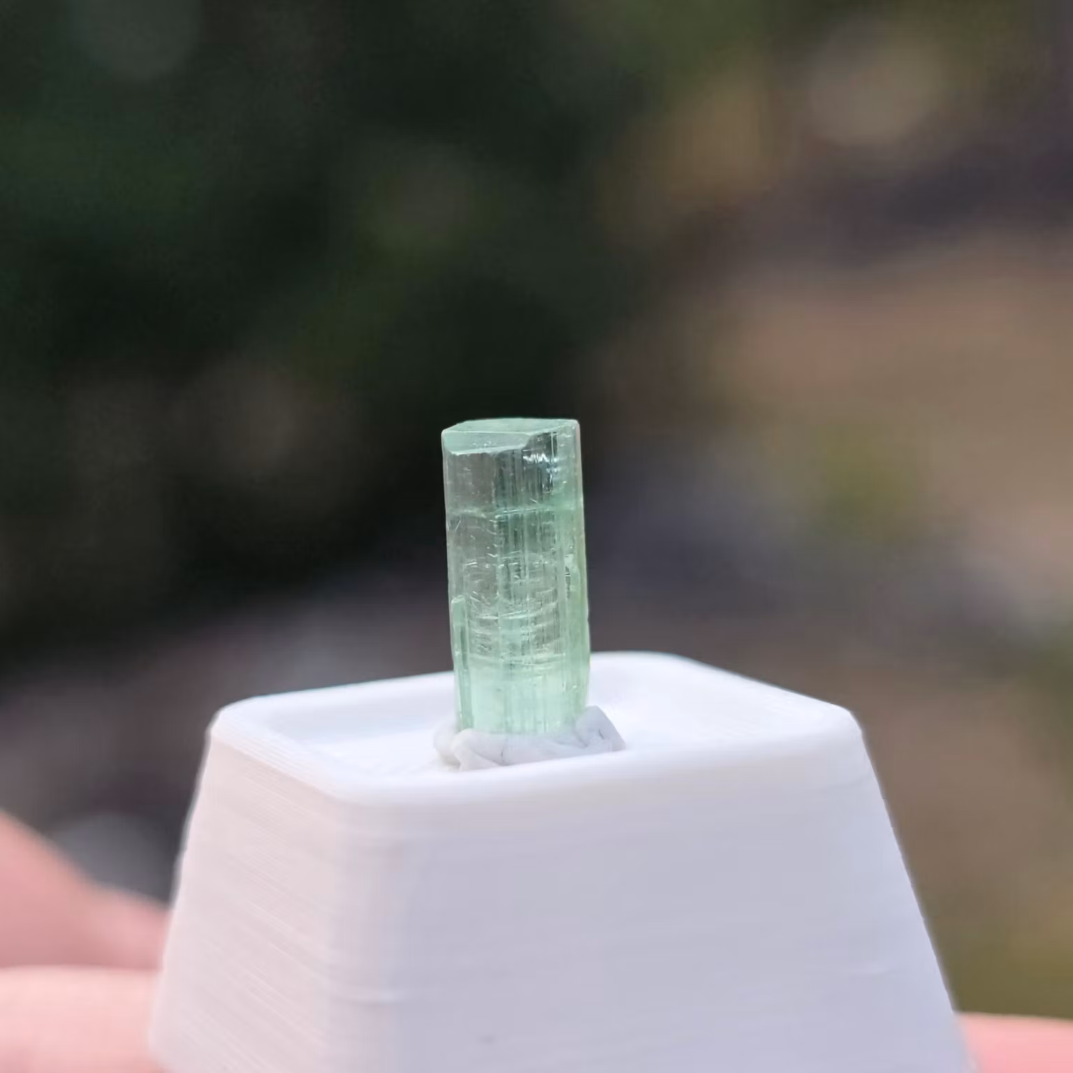 Naturlig Knivskarp Turmalin Mintfärg 1,55 ct Kunar