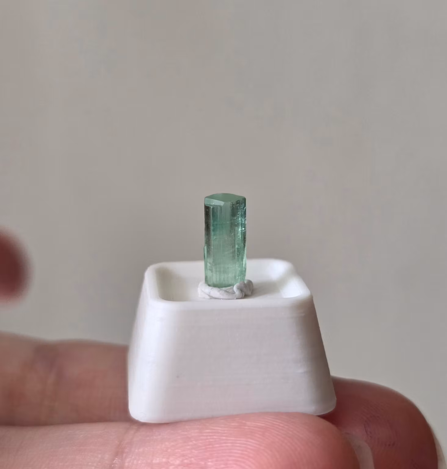 Naturlig Knivskarp Turmalin Mintfärg 1,55 ct Kunar
