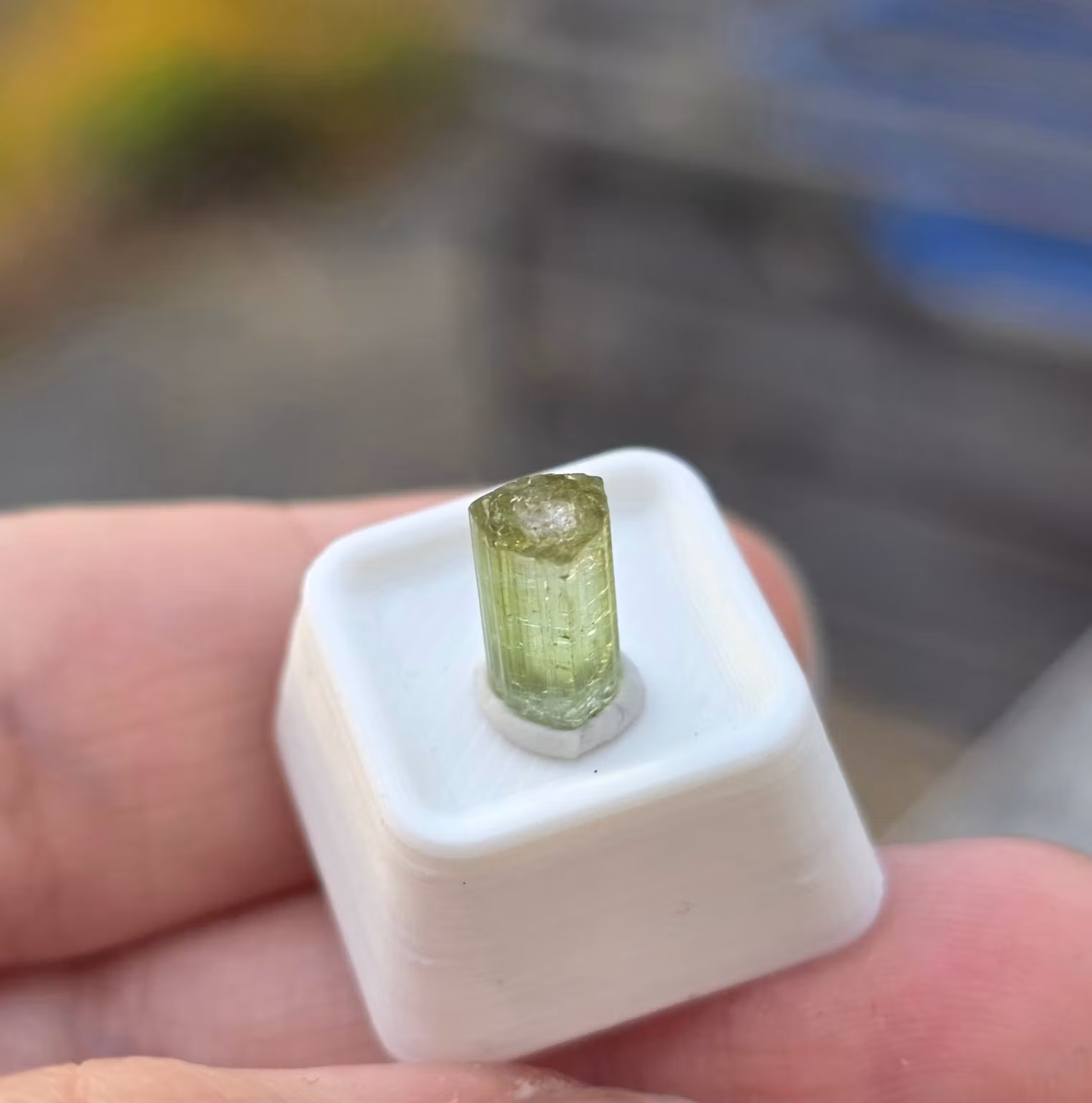 Ljus Limegrön Turmalin Färgzonerad Kärna/Topp 1,85 ct