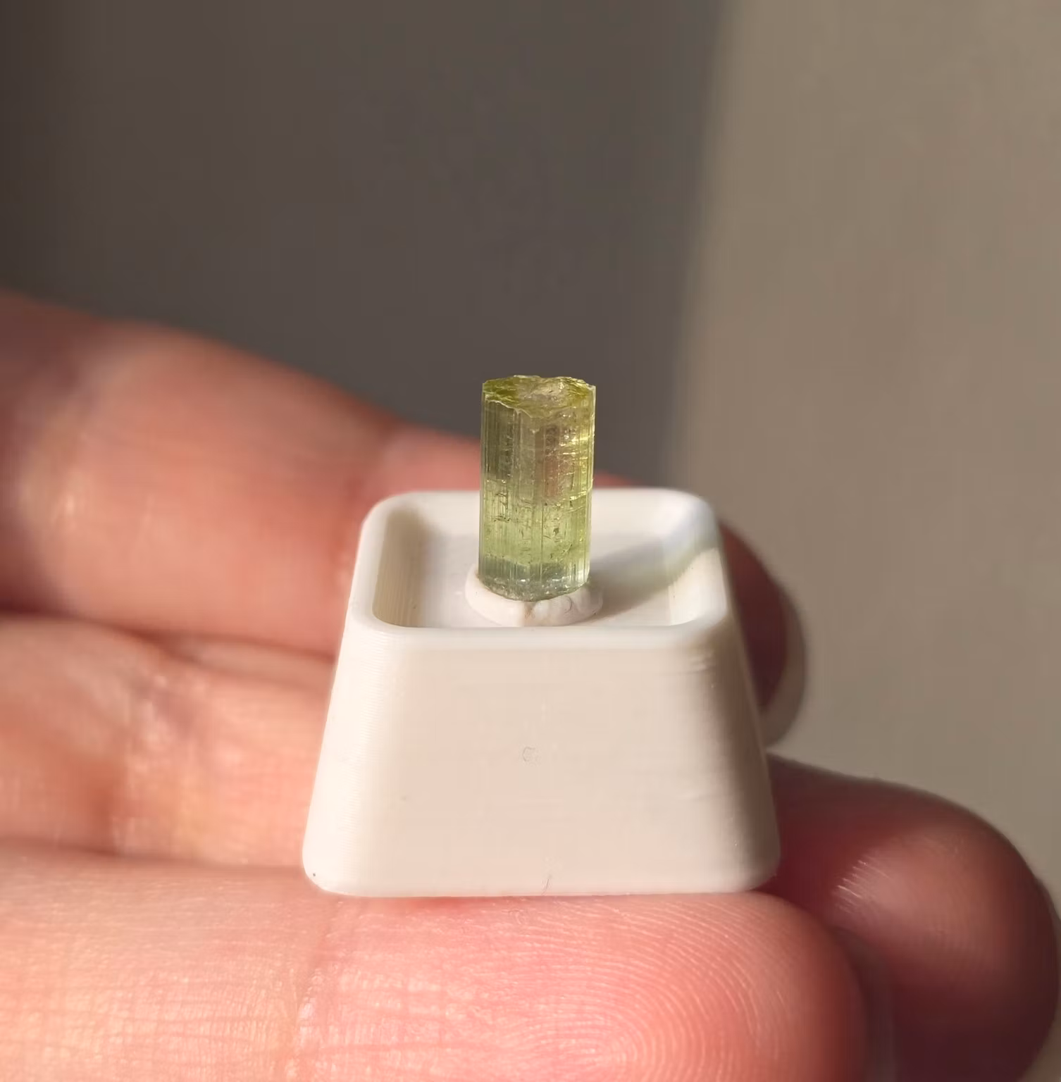 Ljus Limegrön Turmalin Färgzonerad Kärna/Topp 1,85 ct
