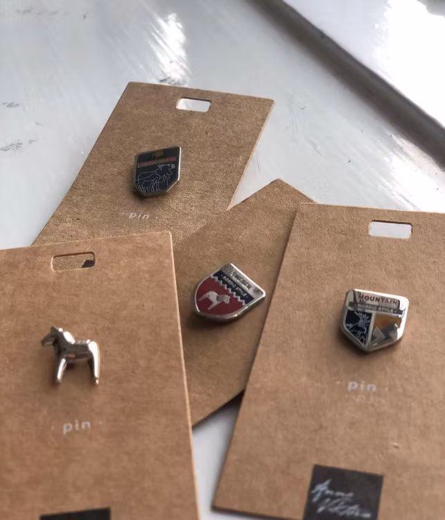 63132 PIN REINDEER nordic style / PIN REN