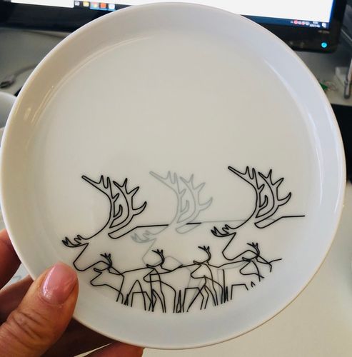 63139 TALLRIK 16 CM REN/ PLATE 16 CM REINDEER