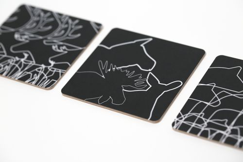 63120 GLASUNDERLÄGG ÄLG / COASTER MOOSE