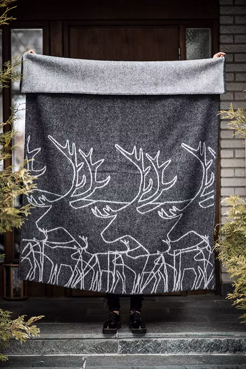 63055 Ullfilt , Ren / Blanket  reindeerline