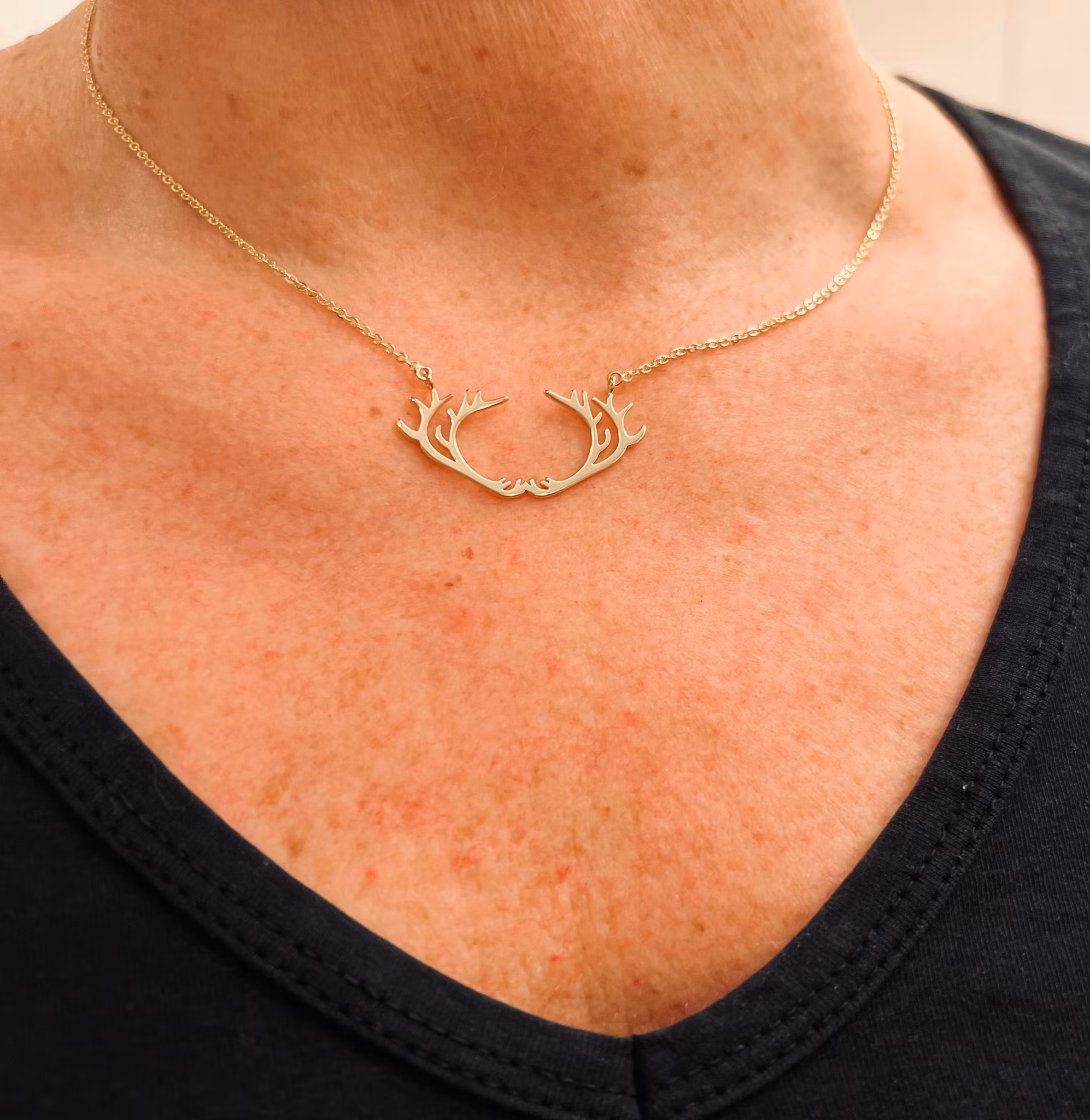 63147, Vaja halsband 42cm, guld/ Necklace, gold