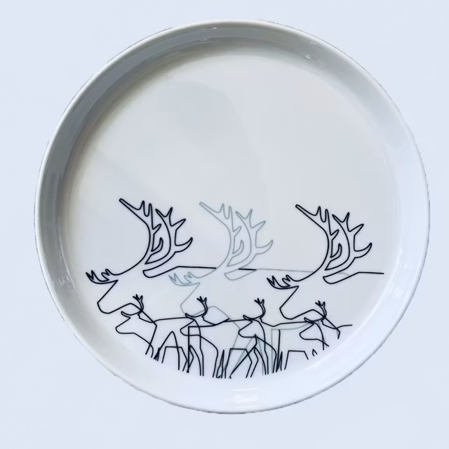 63159 Tallrik 22cm, Renmotiv / Plate 22cm, Reindeer