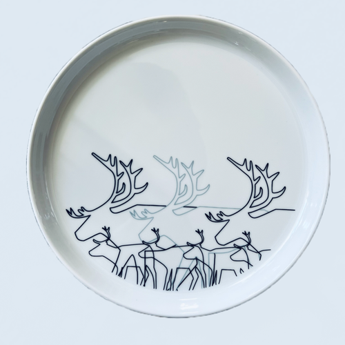 63159 Tallrik 22cm, Renmotiv / Plate 22cm, Reindeer