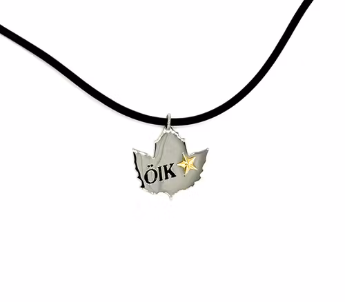 63182 Halsband ÖIK, läderband, 50cm