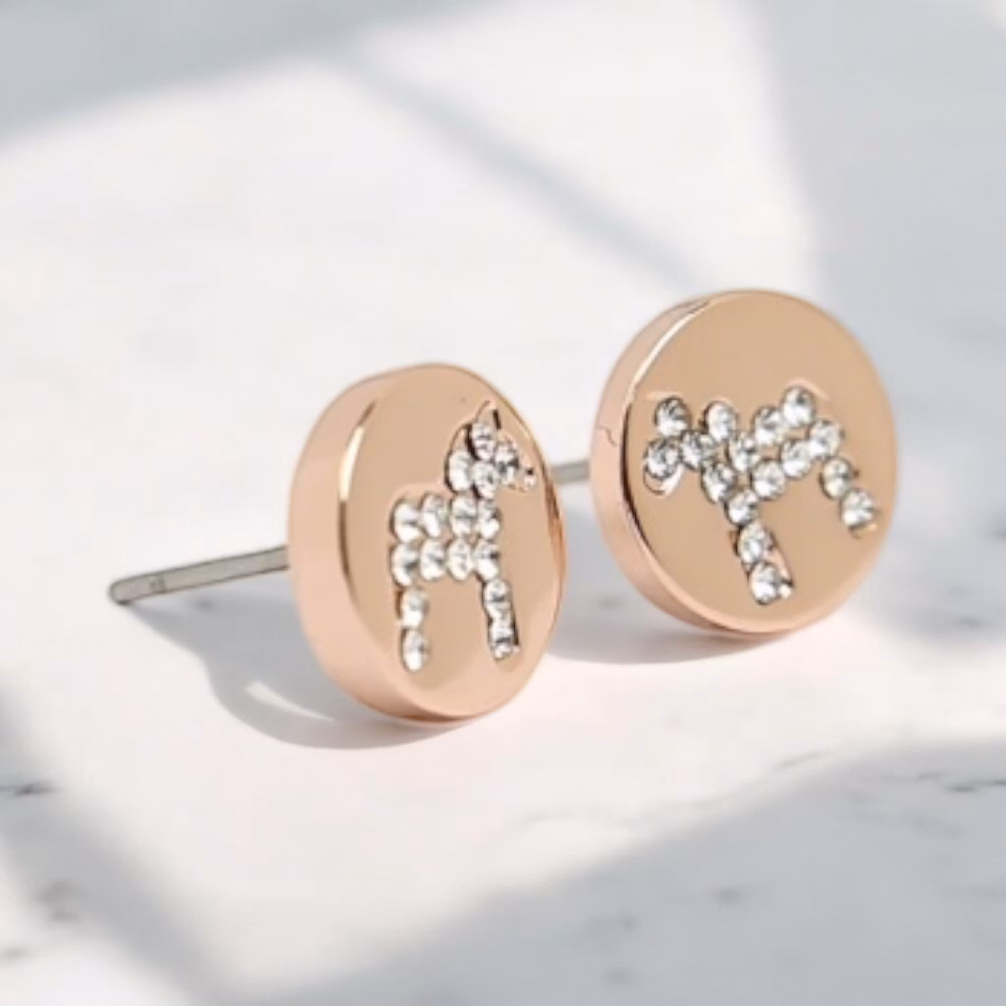 63092 Nordic Crystal,stick ear rosé/ örhänge dalahäst