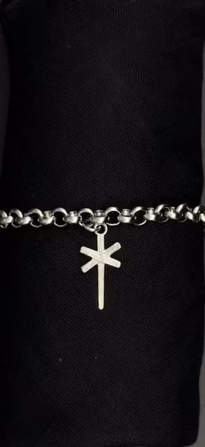 63222, Armband Ledkryss Silver