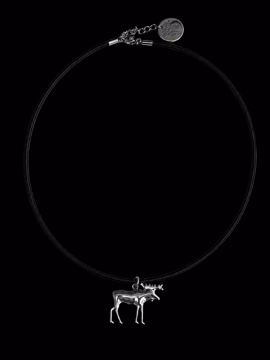 63162, Läderhalsband 42cm, Älg